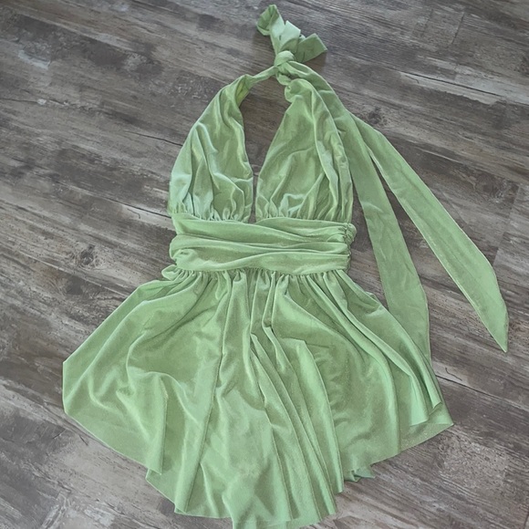 Lucy in the Sky Dresses & Skirts - LUCY IN THE SKY GREEN ROMPER DRESS